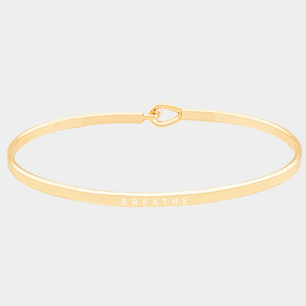💥BREATHE" Bracelet Gold